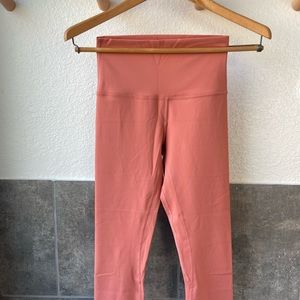 SOLD Lululemon Rustic Coral NWOT Align Leggings | 21” crop | Size 4 | Rare Color